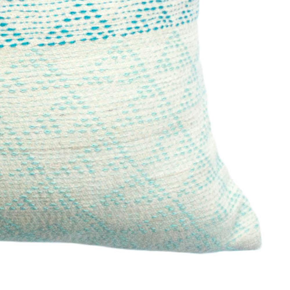 This throw pillow has been hand embroidered by artisans in West Bengal, India, using a traditional embroidery technique which is native to this region.

The purchase of this handcrafted pillow helps to support the artisans and preserve their
