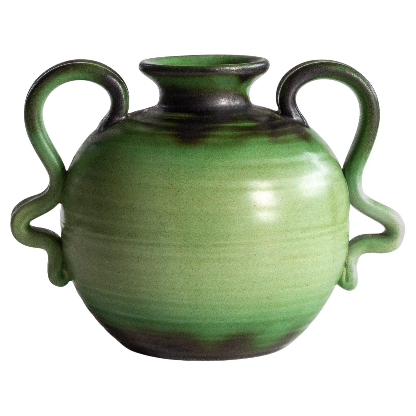 Eva Jancke-Björk, Vaso con manico verde The Modern Scandinavian, anni '40, Svezia in vendita