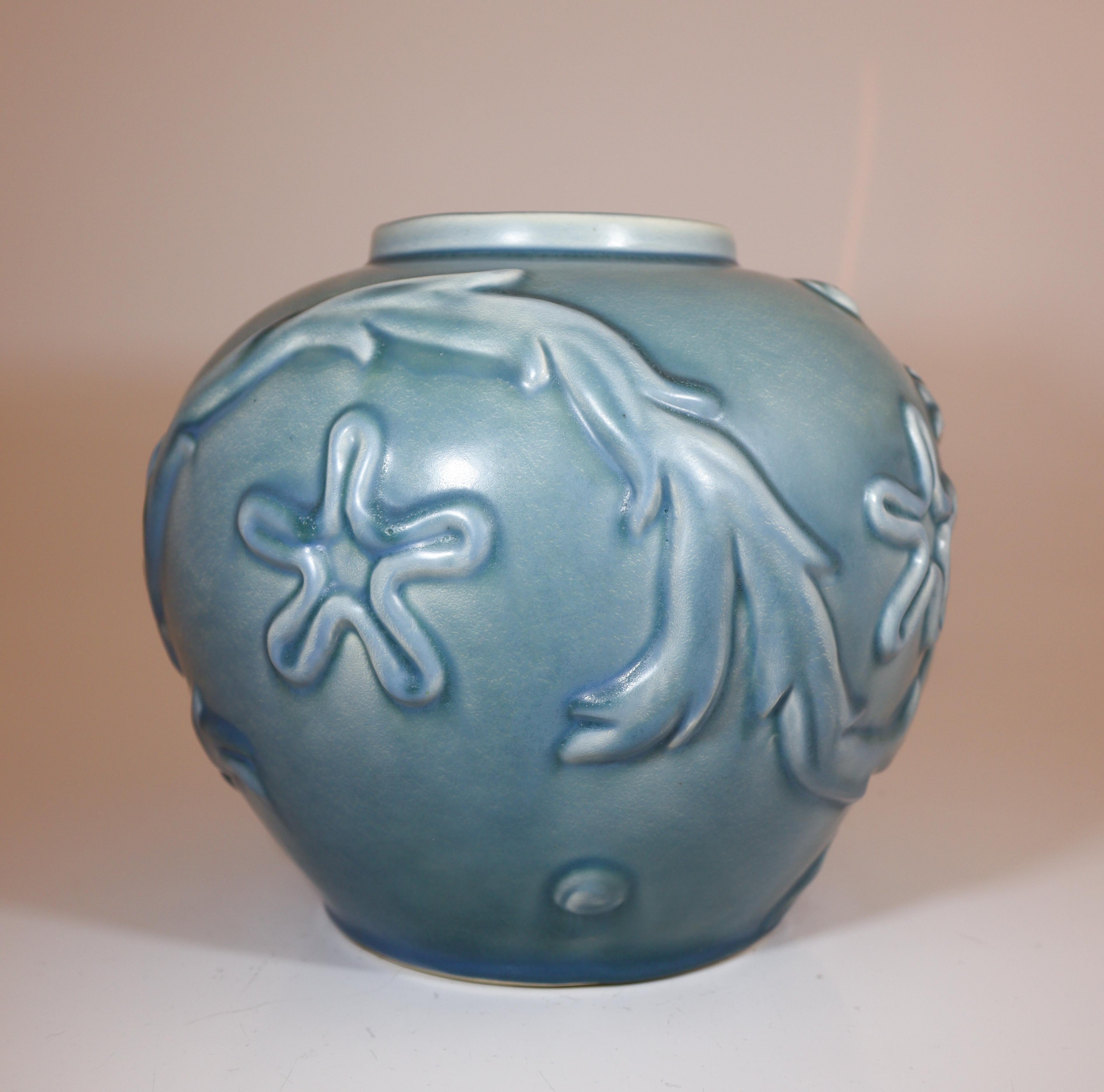 Ceramica Eva Jancke-Björk - Vaso azzurro - Bo Fajans 1940 in vendita