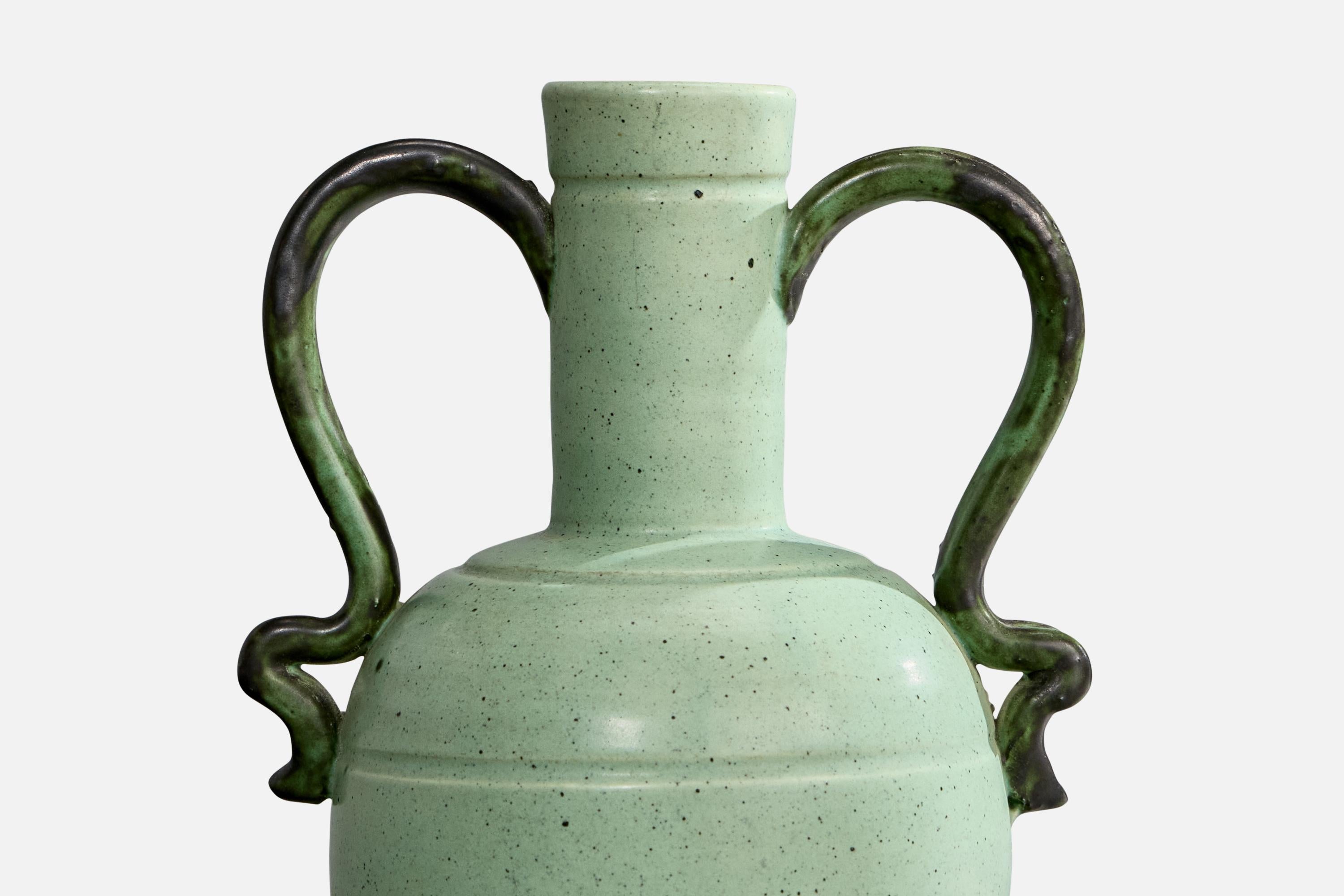 Eva Jancke-Björk, Vaso, Ceramica, Svezia, anni '1930 In condizioni buone in vendita a High Point, NC