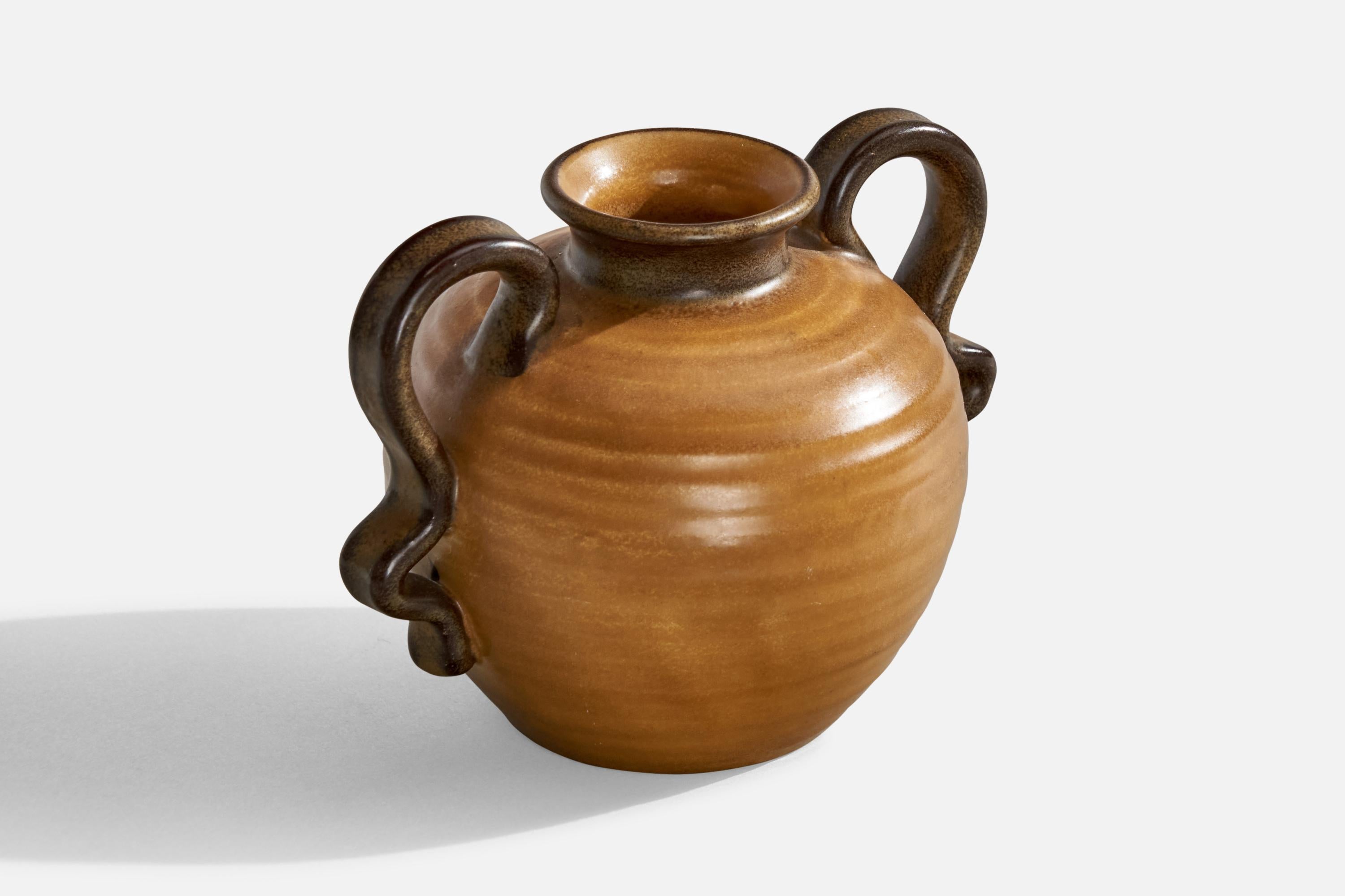Scandinave moderne Eva Jancke-Björk, vase, céramique, Suède, années 1940 en vente