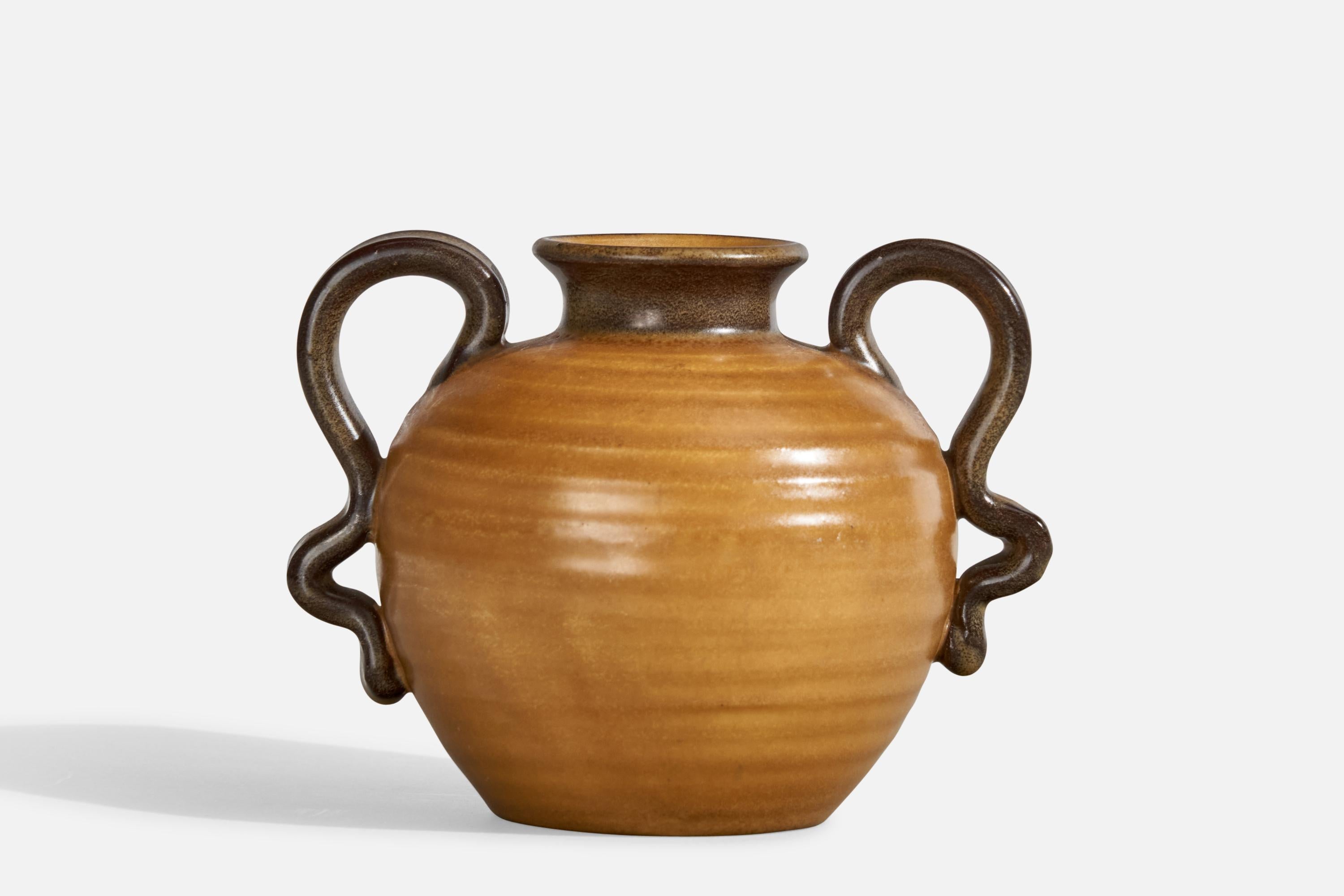 Suédois Eva Jancke-Björk, vase, céramique, Suède, années 1940 en vente