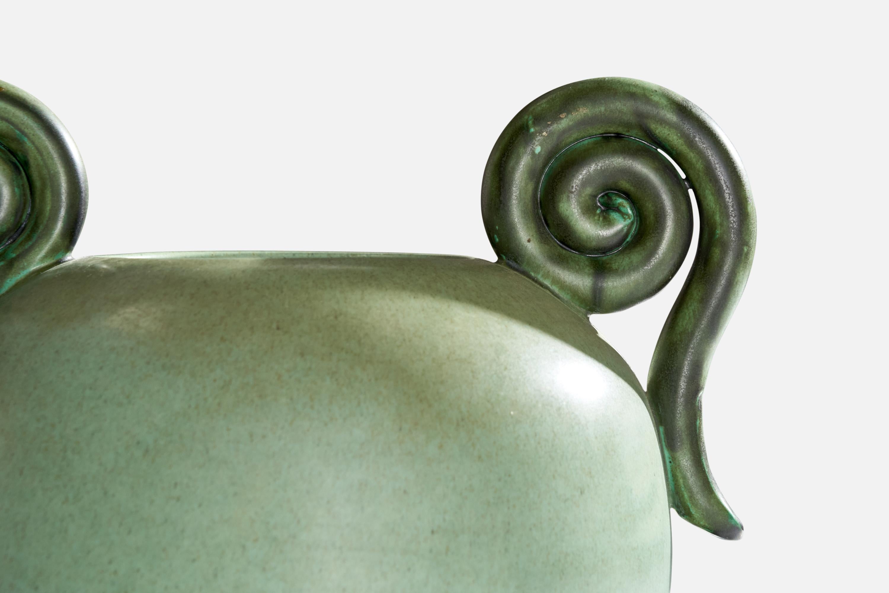 Mid-20th Century Eva Jancke-Björk, Vase, Ceramic, Sweden, 1940s For Sale
