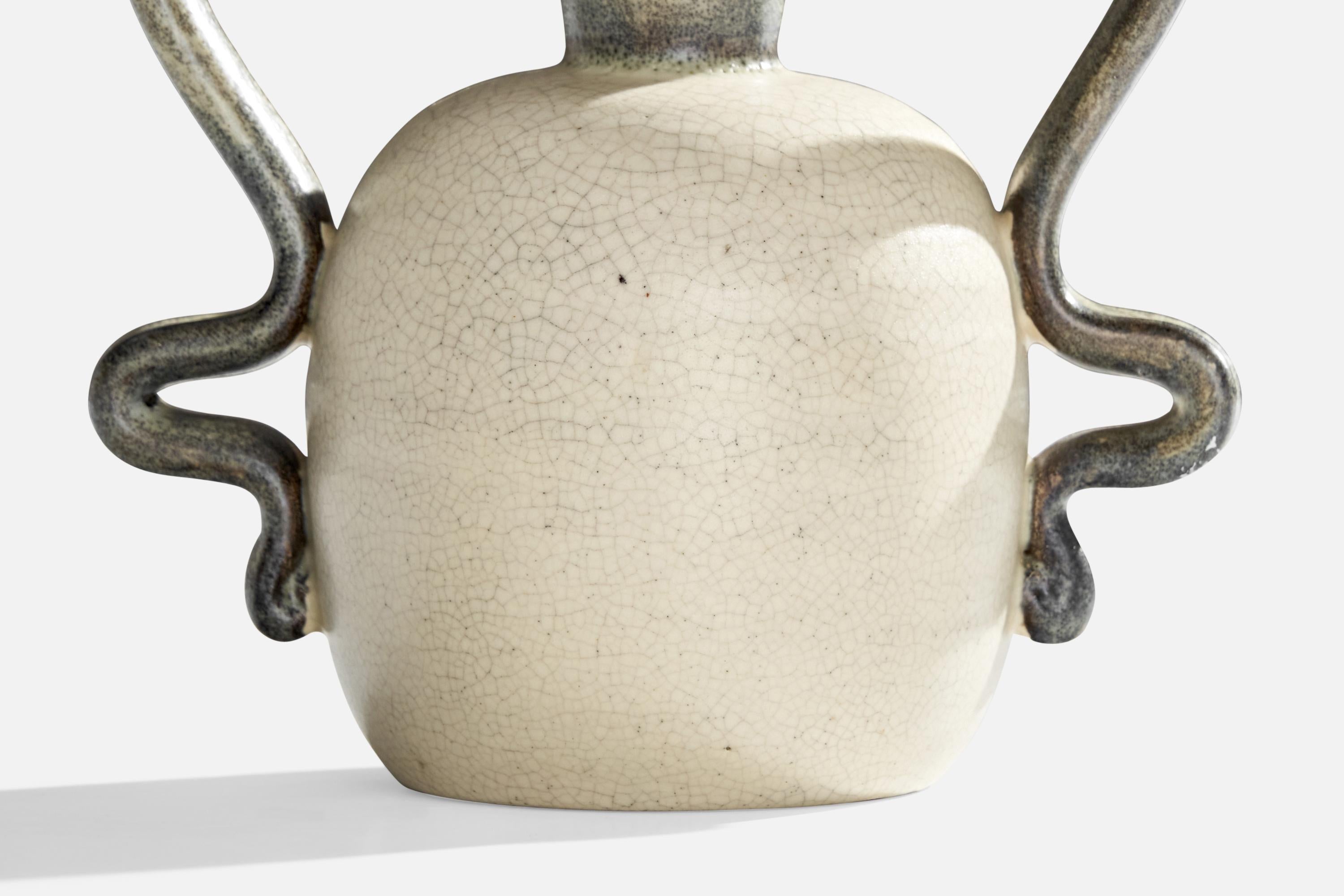Eva Jancke-Björk, Vase, Ceramic, Sweden, 1940s For Sale 1