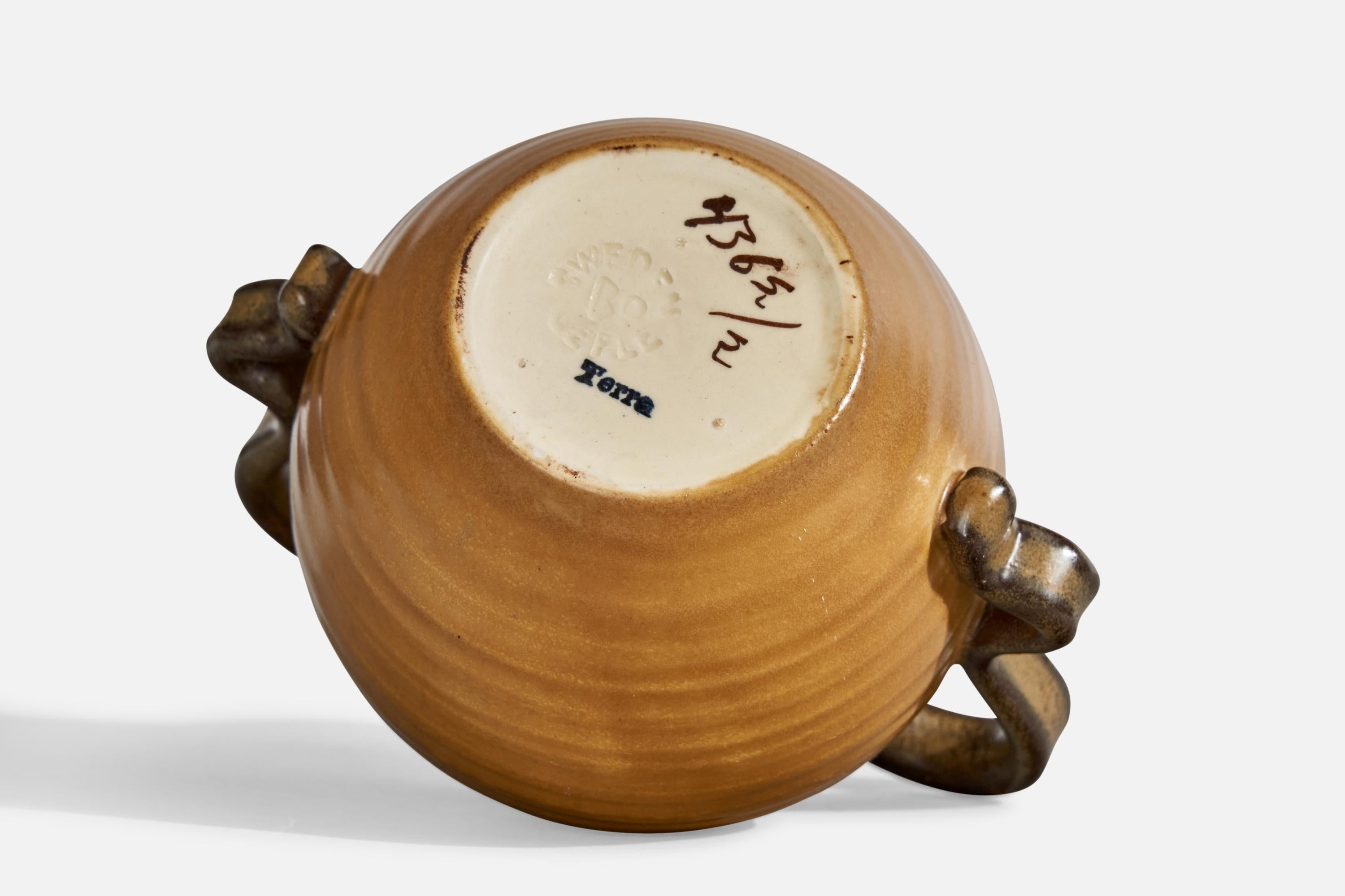 Eva Jancke-Björk, vase, céramique, Suède, années 1940 en vente 1