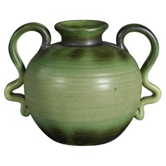 Vintage Eva Jancke-Björk, Vase, Earthenware, Sweden, 1940s