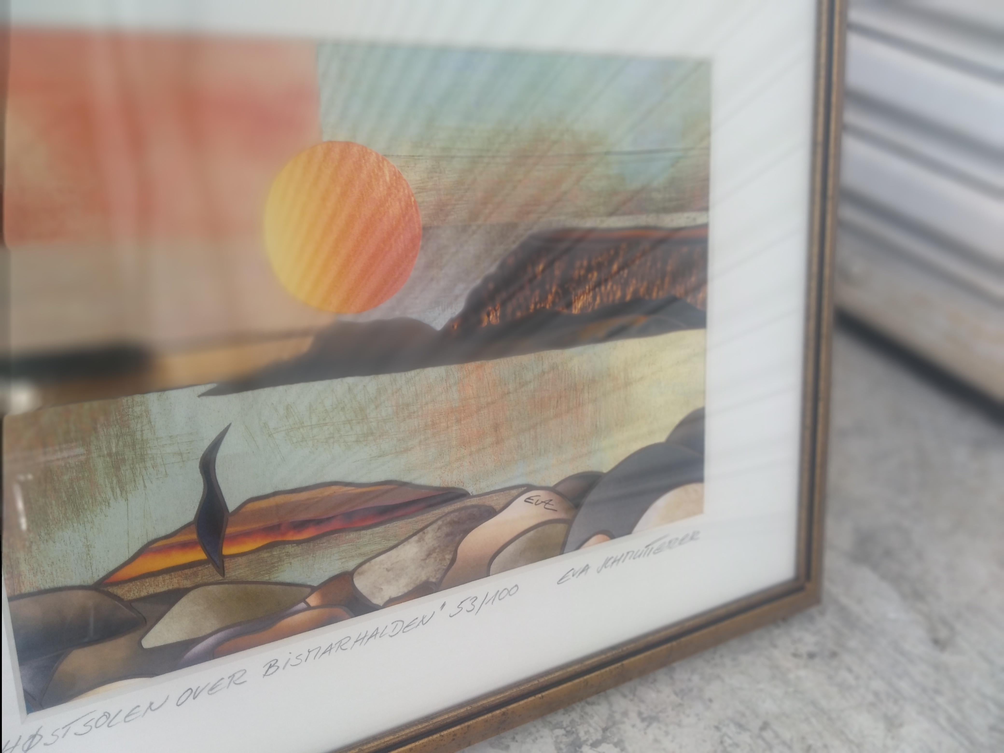 Eva Jchticutterer Signed and Numbered Lithograph In Good Condition For Sale In Pasadena, TX