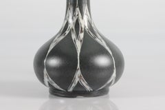 Eva & Johannes Andersen Tall Ceramic Table Lamp with New Shade, Denmark, 1960s