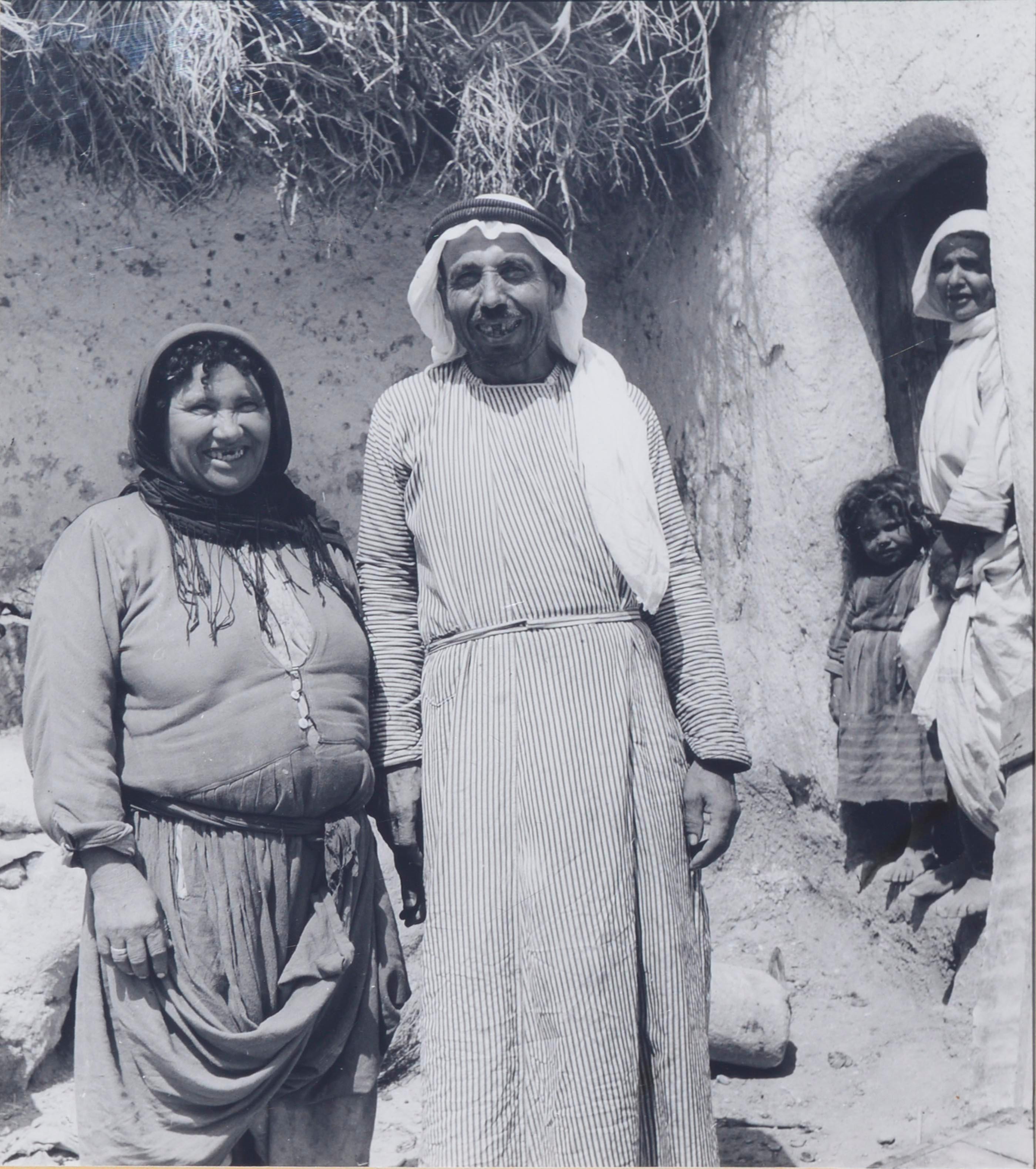Mid Century Vintage -- Arab Couple - Palestine - Photograph by Eva Korn