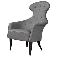 Eva Lounge Chair, Black Stained Oak