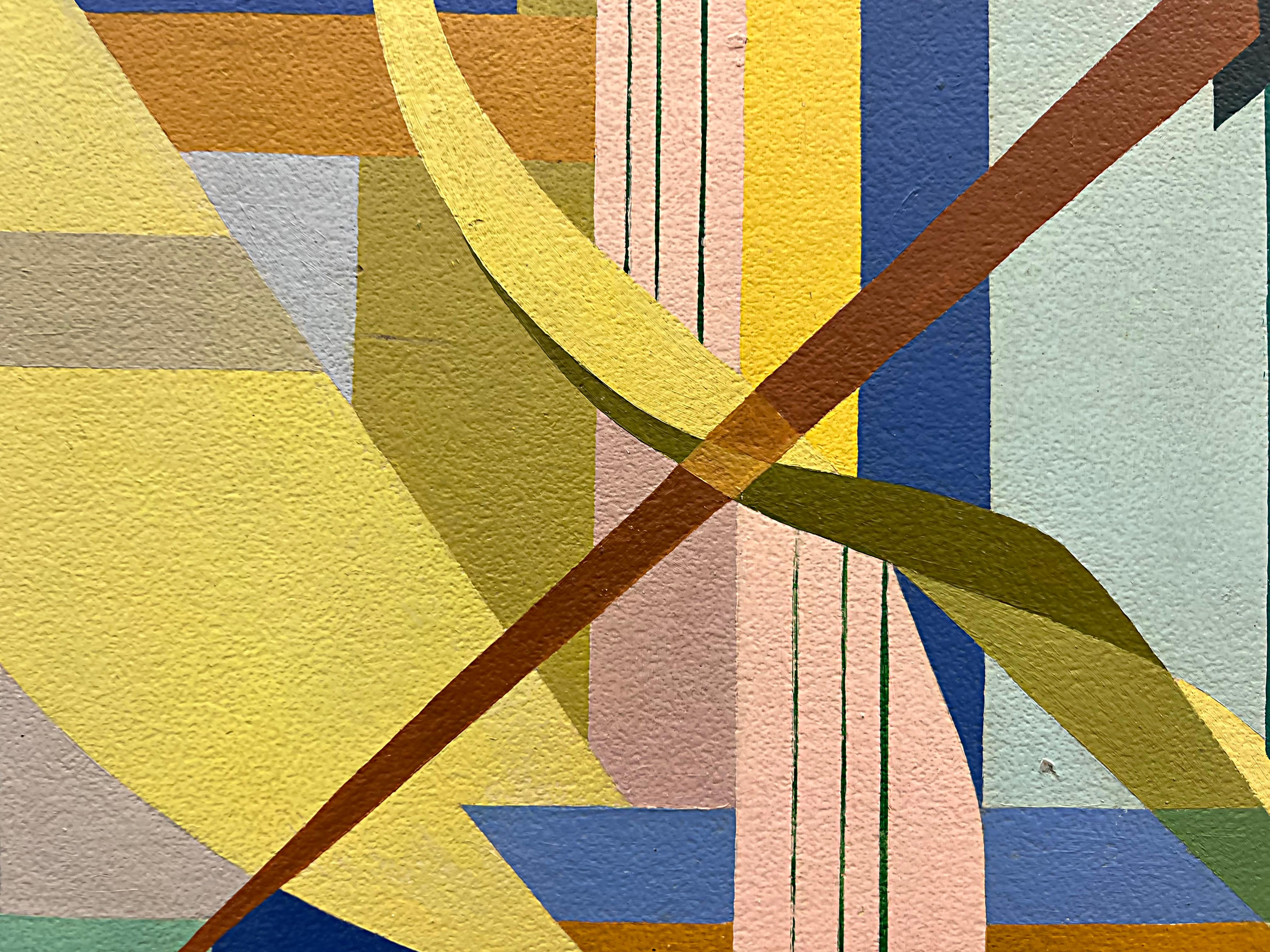Hand-Painted Eva Lucille Kirchner Mid-Century Modern Abstract Painting