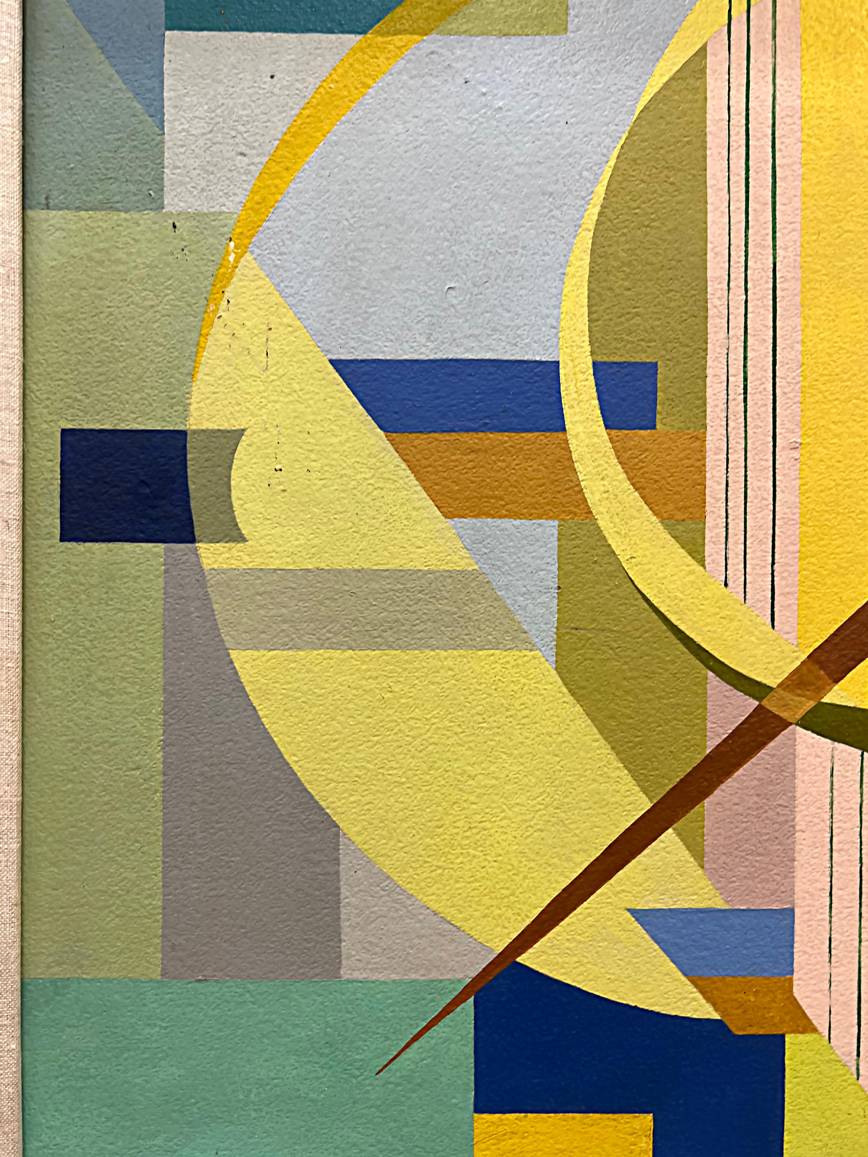 20th Century Eva Lucille Kirchner Mid-Century Modern Abstract Painting
