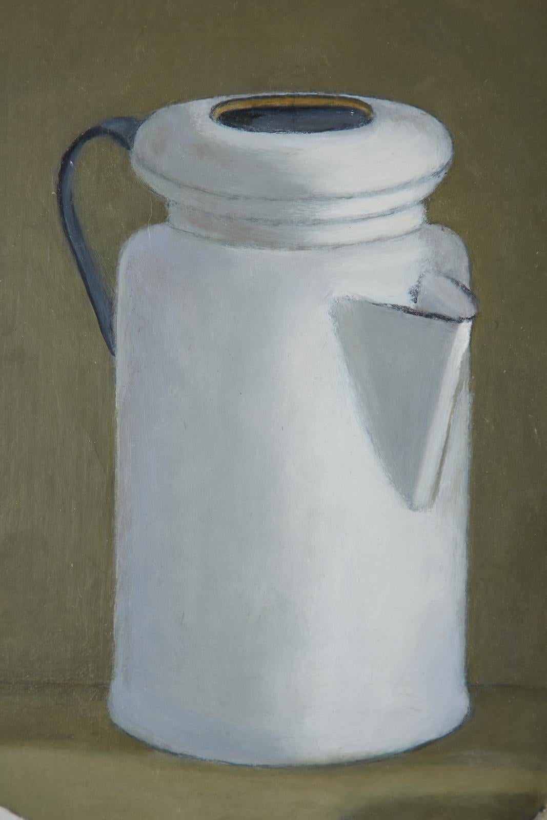 Eva Marinelli Martino White Porcelain Oil Canvas Painting 6