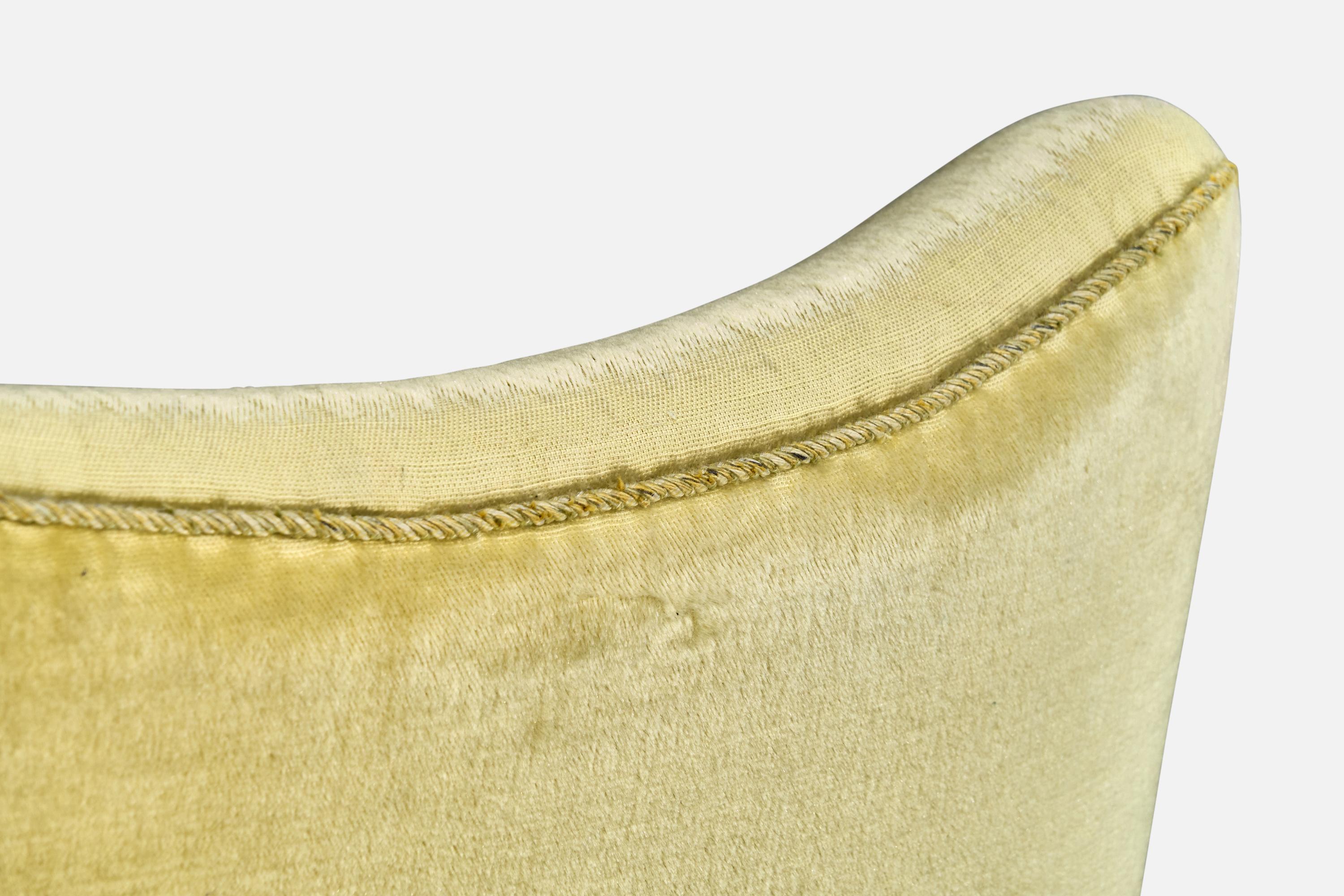 Eva & Niels Koppel, Lounge Chairs, Wood, Velvet, Denmark, 1950s For Sale 5