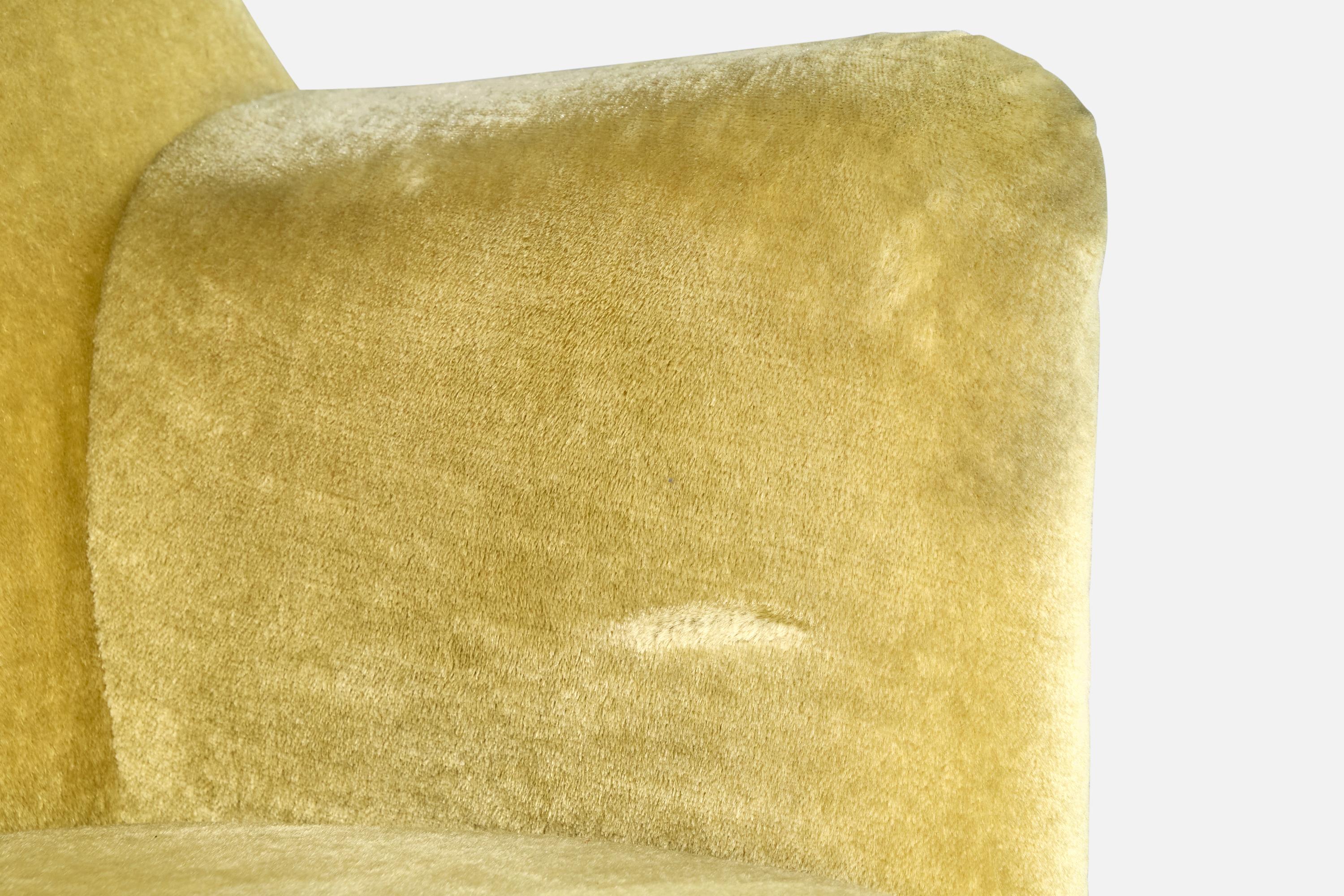 Eva & Niels Koppel, Lounge Chairs, Wood, Velvet, Denmark, 1950s For Sale 7