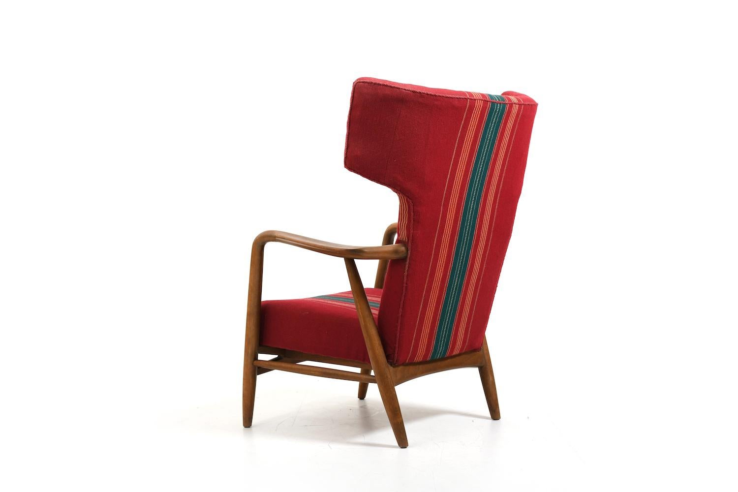 20th Century Eva & Nils Koppel Wingback Lounge Chair 1947 For Sale