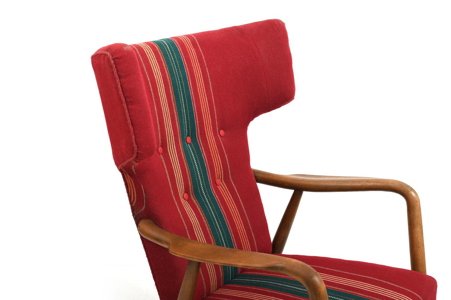 Eva & Nils Koppel Wingback Lounge Chair 1947 For Sale 2