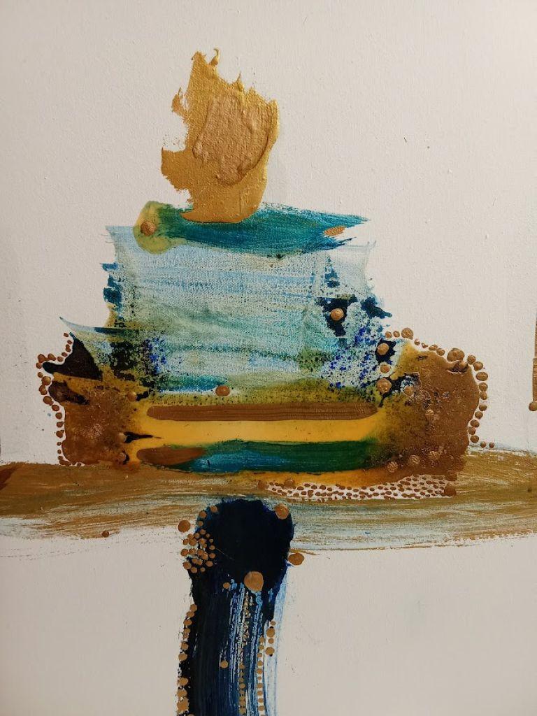 Untitled 64 - Abstract Mixed Media Art by Eva Pacheco