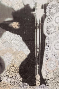 Eva Petric Abstraktes Mixed Media-Kunstwerk, Titel: XY Chromosome. (2016)