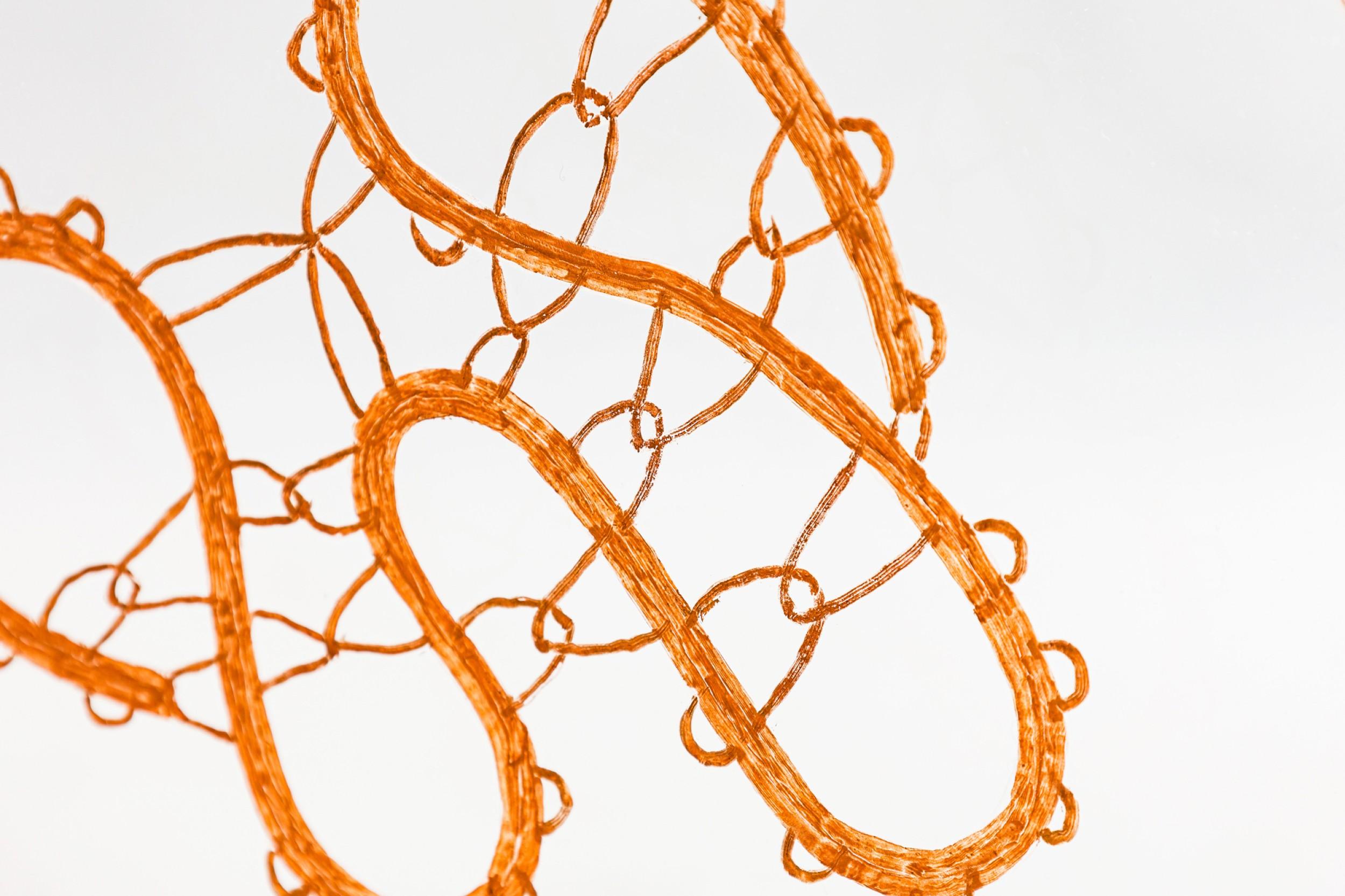 Eva Petric Contemporary Abstract Mixed Media Sculptural Artwork, Titled: Web #3 In Good Condition For Sale In Queens, NY