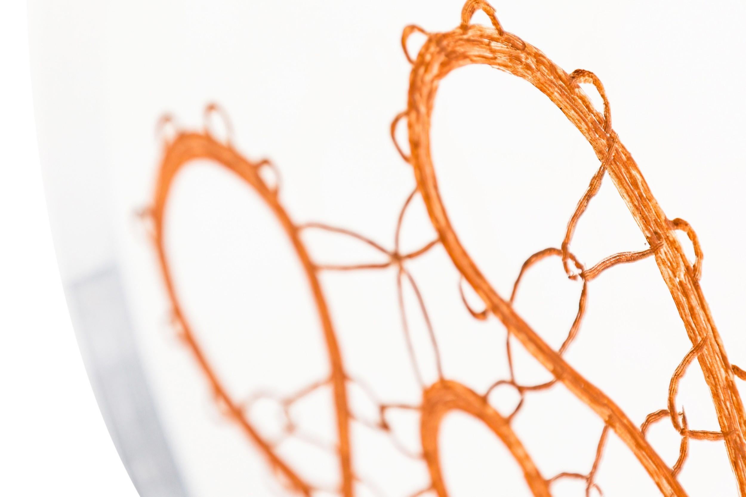 Eva Petric Contemporary Abstract Mixed Media Sculptural Artwork, Titled: Web #3 For Sale 1