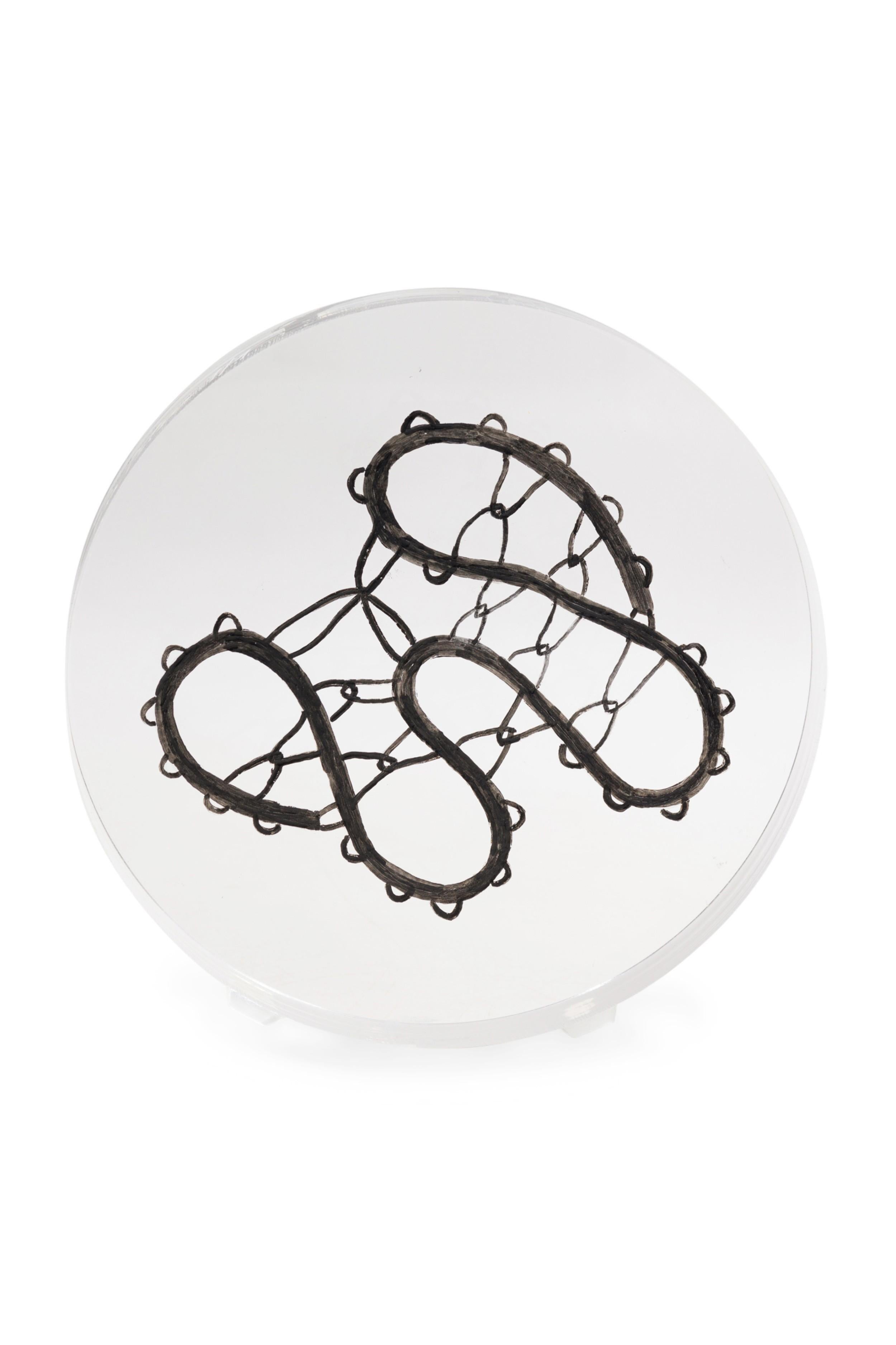 American Eva Petric Contemporary Abstract Mixed Media Sculptural Artwork, Titled: Web #6 For Sale