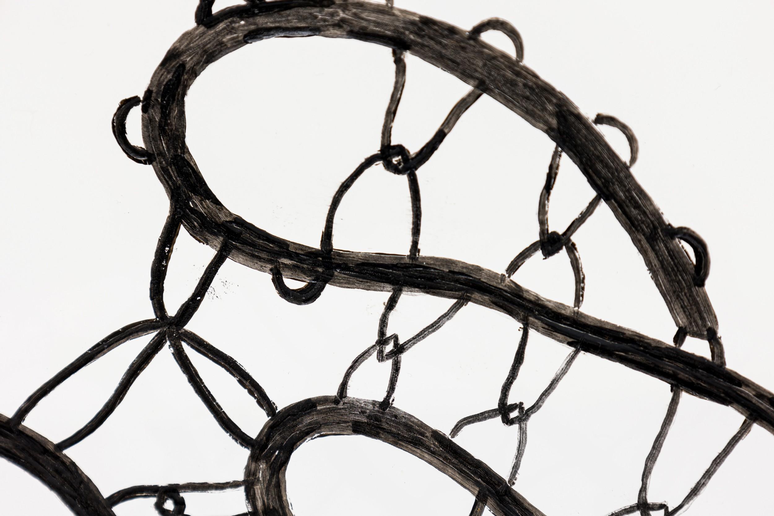 Resin Eva Petric Contemporary Abstract Mixed Media Sculptural Artwork, Titled: Web #6 For Sale