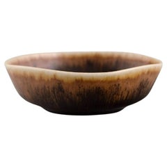 Eva Stæhr-nielsen for Saxbo. Miniature Bowl in Glazed Stoneware, Mid-20th C.