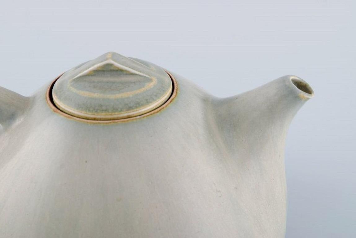 Eva Stæhr-nielsen for Saxbo, Teapot in Glazed Stoneware, Mid-20th C In Excellent Condition For Sale In Copenhagen, DK