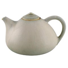Eva Stæhr-nielsen for Saxbo, Teapot in Glazed Stoneware, Mid-20th C