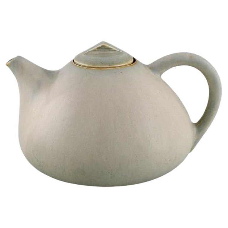 Eva Stæhr-nielsen for Saxbo, Teapot in Glazed Stoneware, Mid-20th C For  Sale at 1stDibs