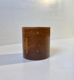 Eva Staehr Nielsen Vase aus glasiertem Steingut für Saxbo, 1950er Jahre