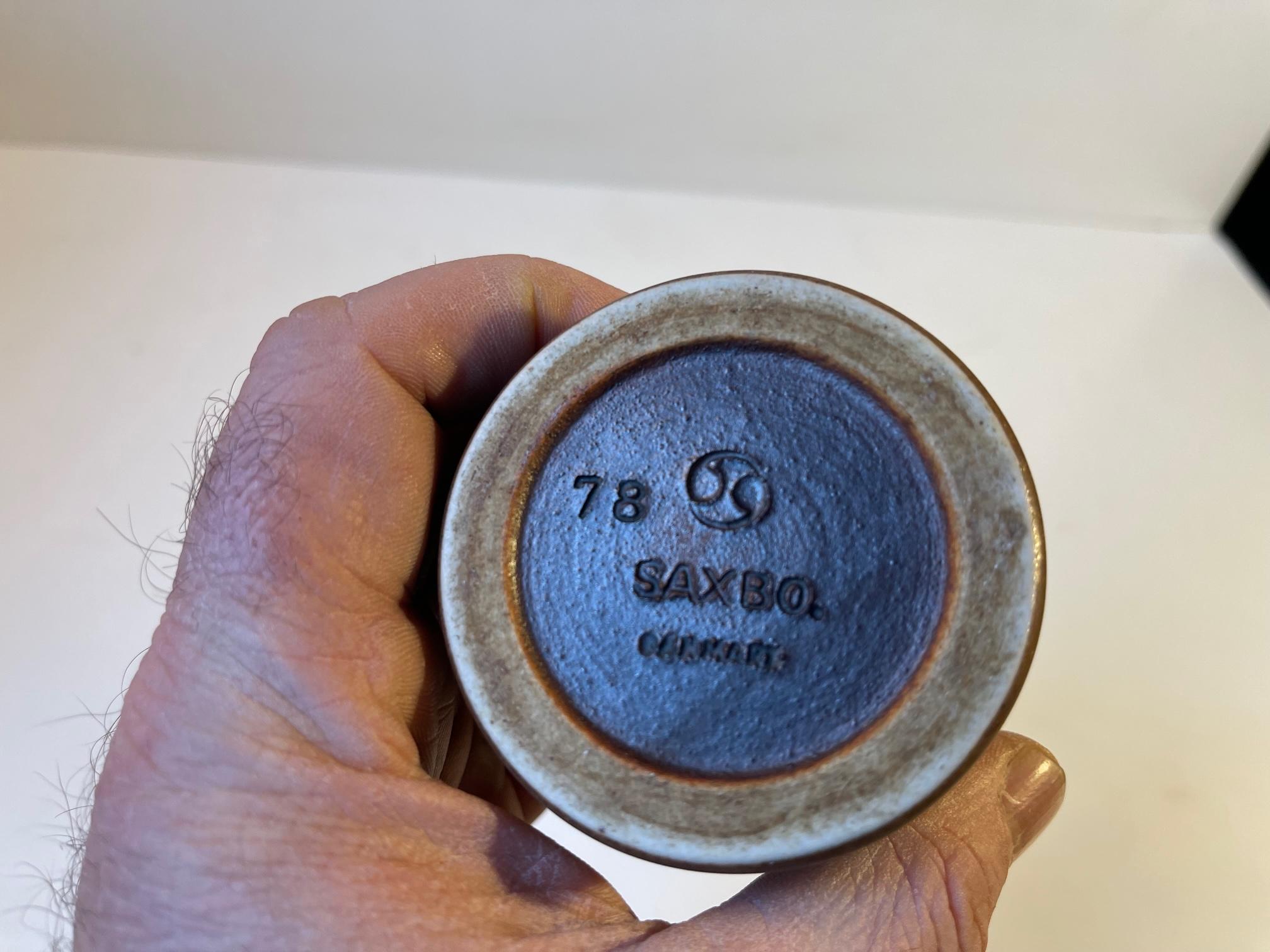 Eva Staehr Nielsen Vaso in gres smaltato per Saxbo, anni '50 In condizioni buone in vendita a Esbjerg, DK