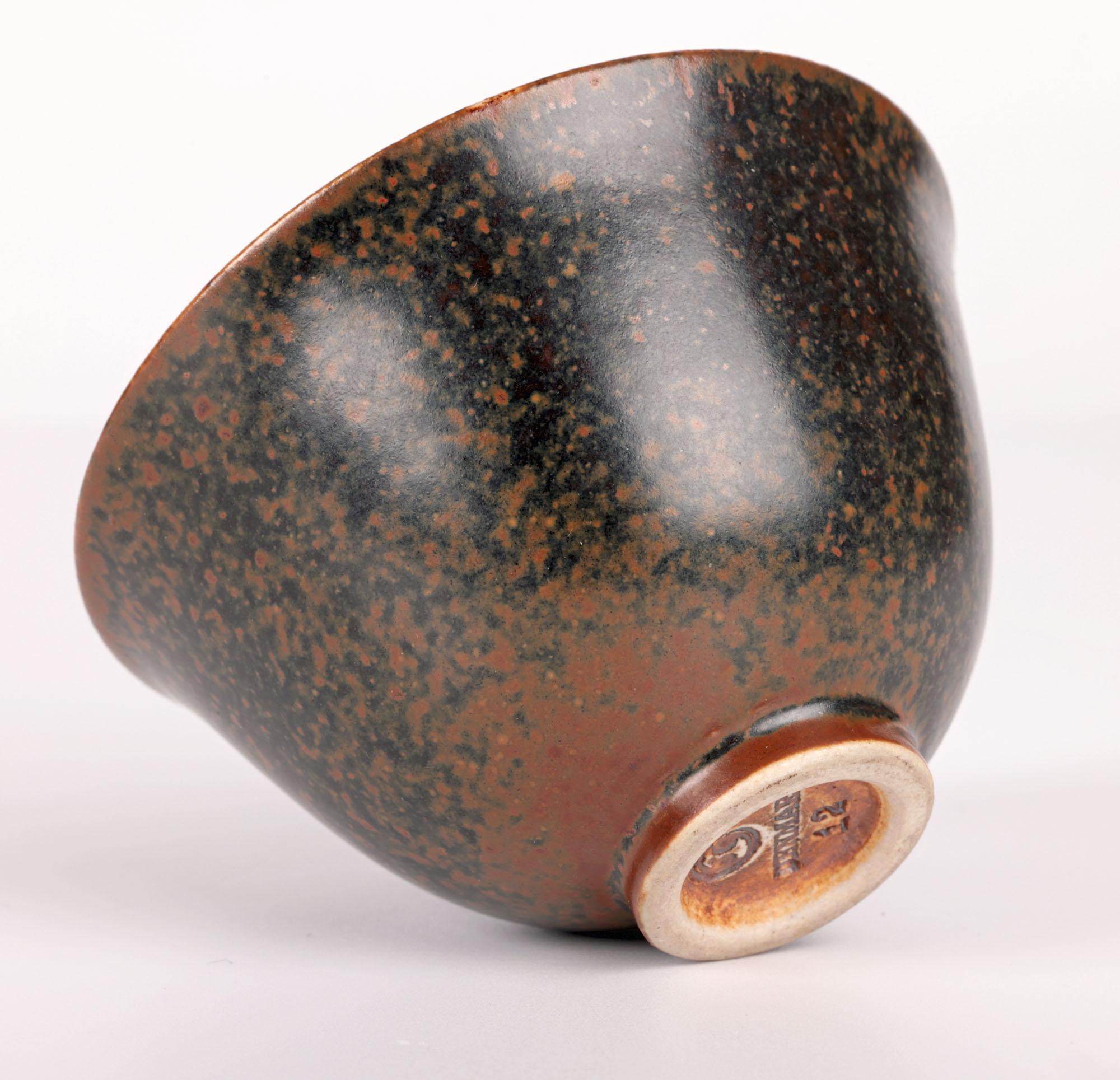 Eva Staehr-Nielsen Saxbo Mottled Brown Studio Pottery Bowl For Sale 3