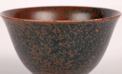 Eva Staehr-Nielsen Saxbo Mottled Brown Studio Pottery Bowl