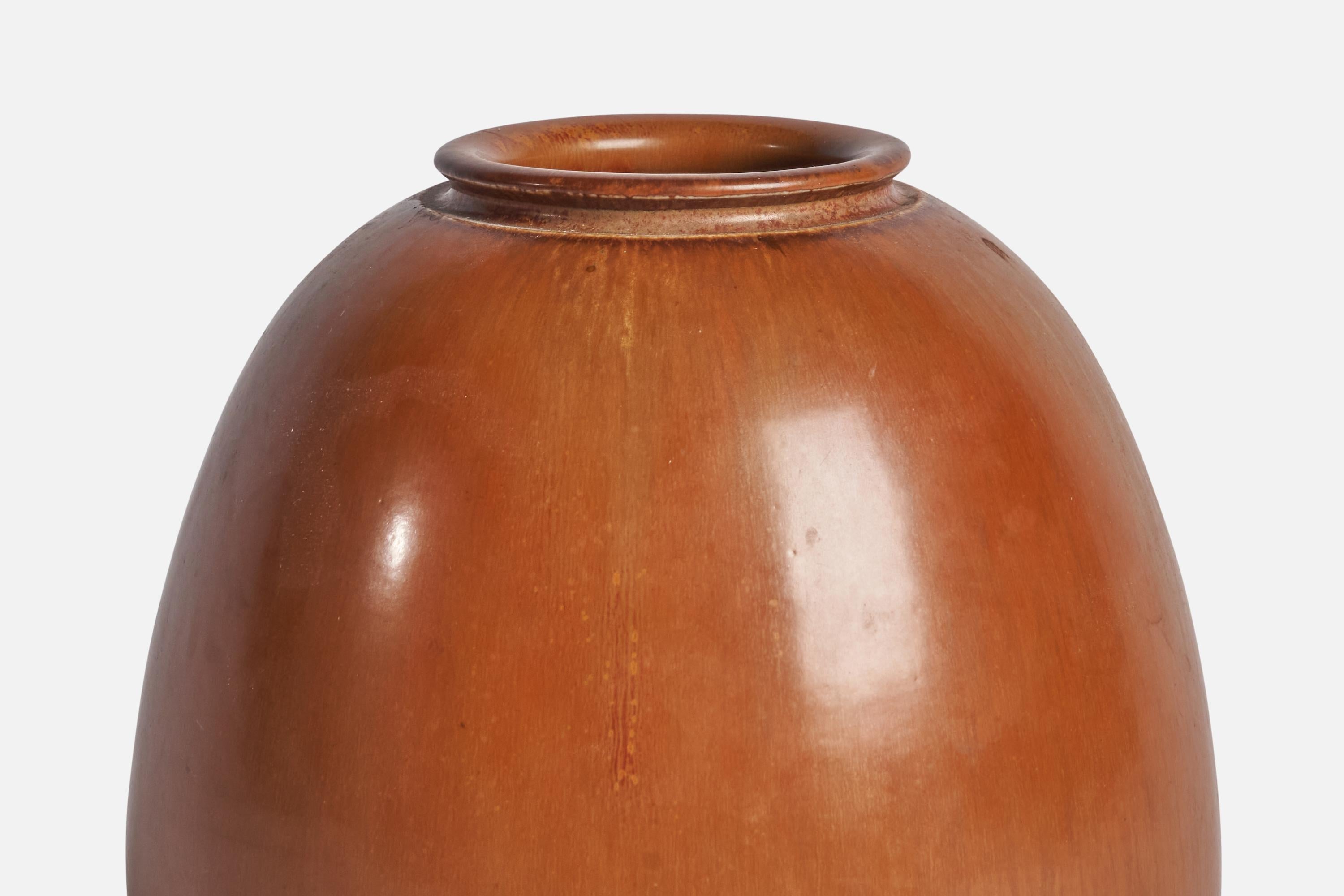 Danish Eva Staehr-Nielsen, Vase, Stoneware, Denmark, 1950s For Sale