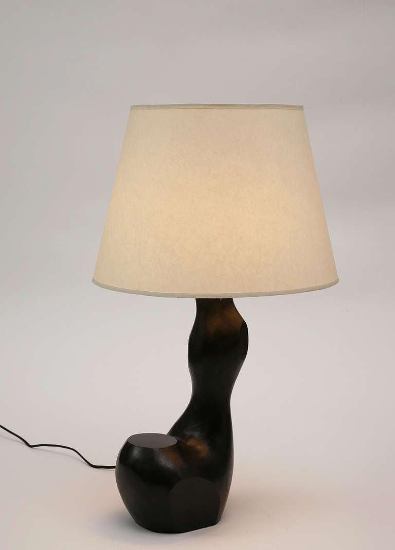 French Eva Table Lamp in Bronze by Jacques Jarrige, 2013 For Sale