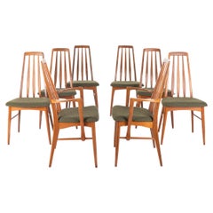 Eva Teak Dining Chairs by Niels Koefoed for Koefoeds Hornslet, Set of 8