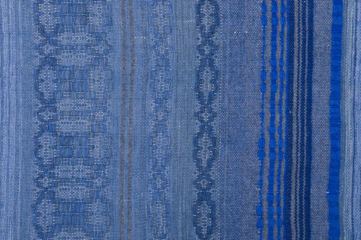 Scandinave moderne Eva Tunåker pour Kjoltygens Vävatelje, Solna, Suède. Grand tapis en laine tissé à la main en vente
