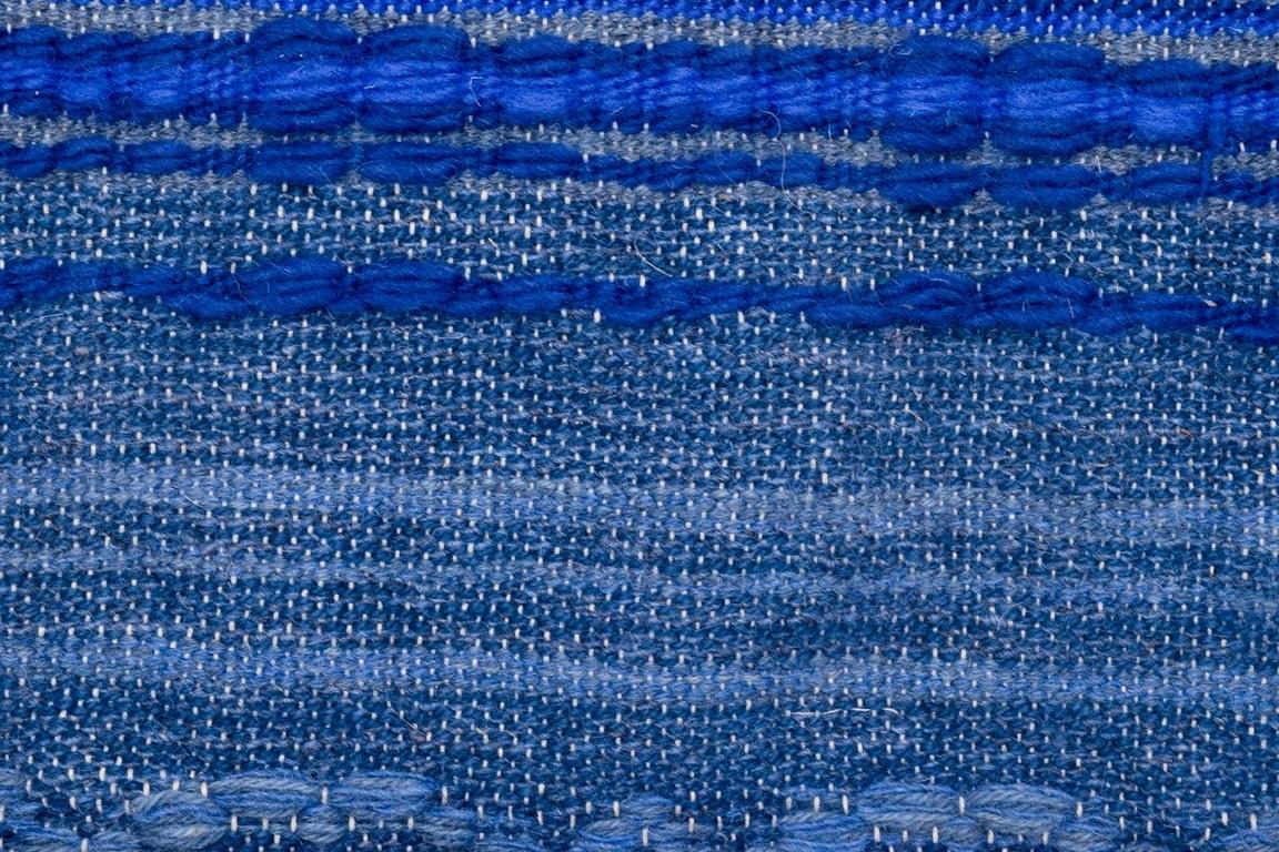Eva Tunåker pour Kjoltygens Vävatelje, Solna, Suède. Grand tapis en laine tissé à la main Excellent état - En vente à København, Copenhagen