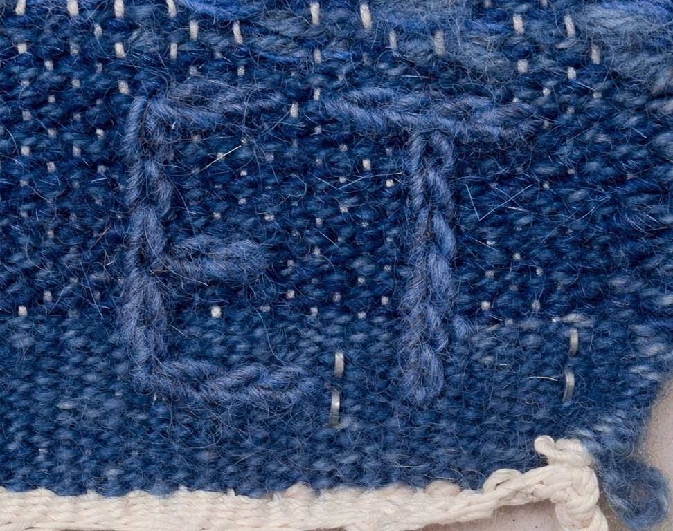 Fin du 20e siècle Eva Tunåker pour Kjoltygens Vävatelje, Solna, Suède. Grand tapis en laine tissé à la main en vente
