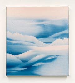 "Alpenglow", dipinto di Eva Ullrich (40x35in), 2022