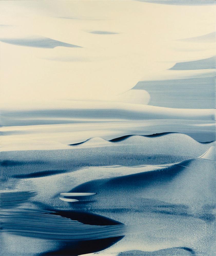 "Continuum", painting by Eva Ullrich (51x43in), 2022