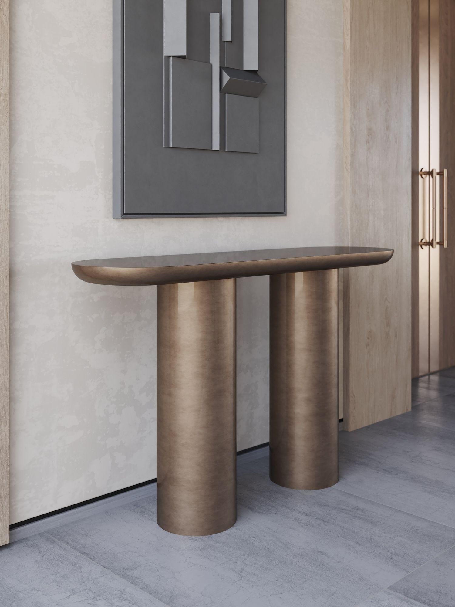 Lacquered Eva Vintage Bronze finish For Sale