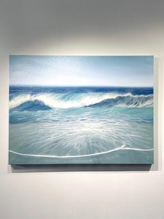 Exhale - Original Realism Seascape Oil Painting - Contemporary Artwork