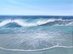 Exhale - Original Realism Seascape Oil Painting - Contemporary Artwork