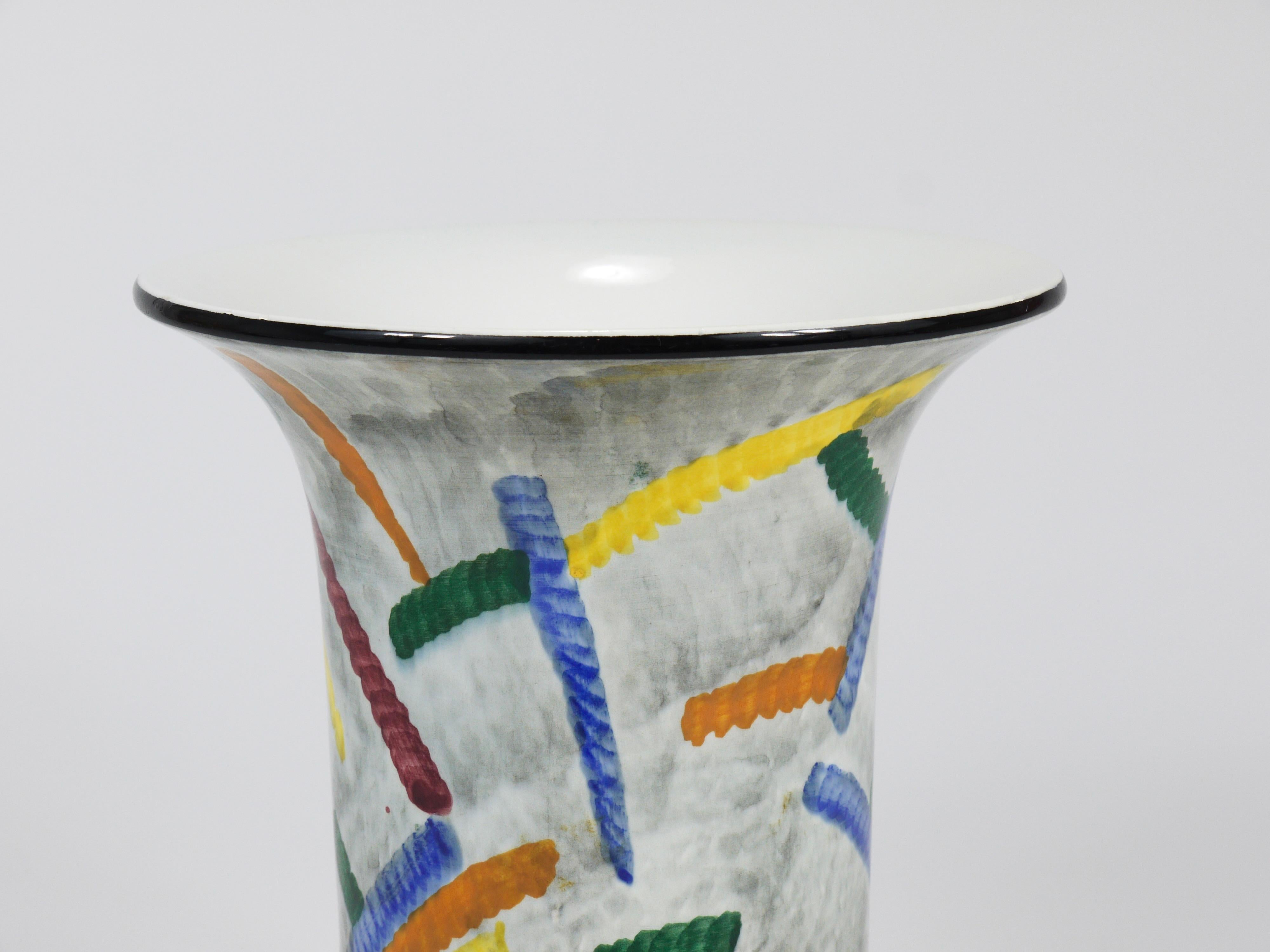 Eva Zeisel Vase en poterie Bauhaus Art Déco, SMF Schramberg, Allemagne années 1920 en vente 1