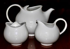 Eva Zeisel HallCraft Juego de té blanco clásico