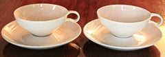 Eva Zeisel Rare 'First Issue' Castleton "Museum Dinner Service" 2 Cups & Saucers