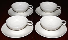Eva Zeisel Rare 'First Issue' Castleton "Museum Dinner Service" 4 Cups & Saucers